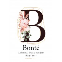 Carte postale - Lettre B - Bonté