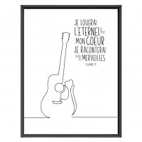 POSTER 30x40 - Psaume 9 - Guitare