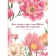 CARTE avec verset Motif floral coloré