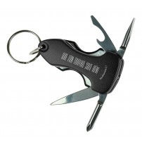 Porte-clé multi outils noir avec LED