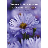 Mini-carte Fleur violette