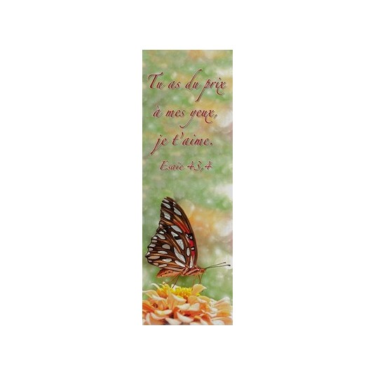 Signet Papillon sur fleur