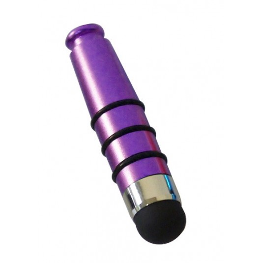 Mini stylet tactile violet métallique 4cm