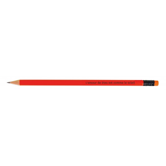 Crayon de papier orange fluo