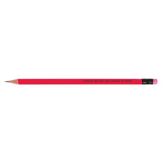 Crayon de papier rose fluo