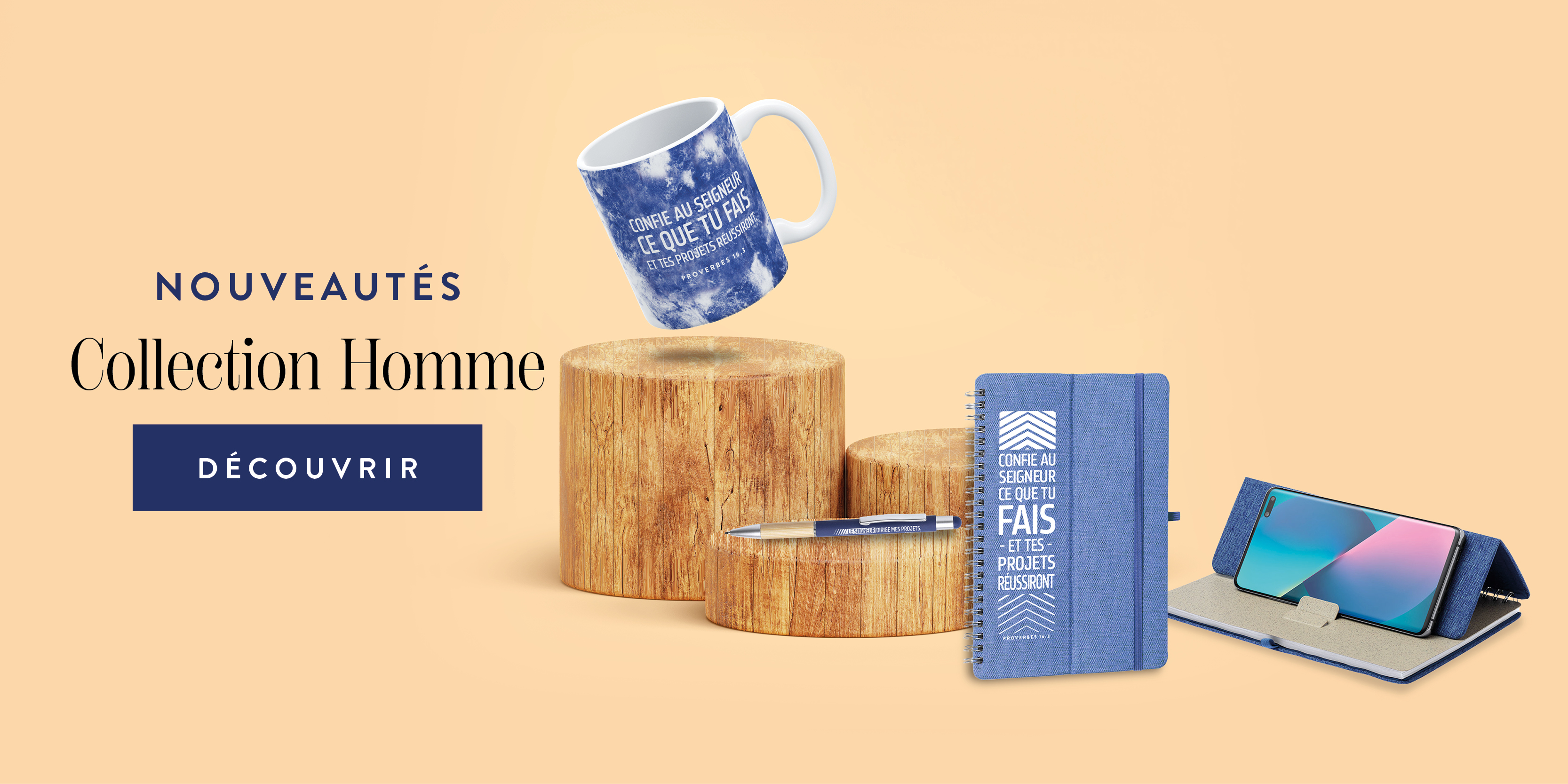 Bannière de présentation de la collection Homme