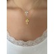 Collier avec pendentif croix "Hope"