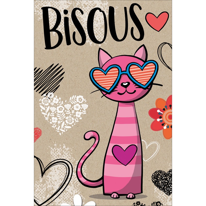 Carte We Chat Avec Lunettes En Forme De Coeur