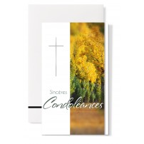 Carte double Condol&eacute;ances : "Arbres &agrave; l'automne"