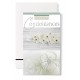 Carte double Condoléances : Petites fleurs blanches