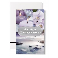 Mignonette Condol&eacute;ances : "Bougies, orchid&eacute;es, mer"