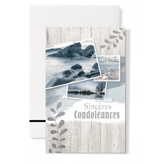 Mignonette Condol&eacute;ances Images de mer sur cl&ocirc;ture en bois