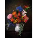 Carte postale - Bouquet sur fond sombre