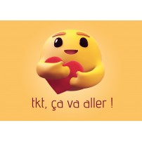 Carte postale - Emoji je pense à toi