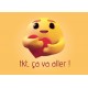 Carte Avec Message Emoji : "tkt, ça va aller!"