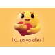 Carte Avec Message Emoji : "Tkt, ça va aller!"