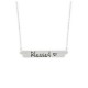 Collier avec pendentif plaque "Blessed"