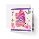 Carte double carrée sans texte : Papillons