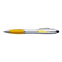 Stylo à bille et lumière LED - jaune