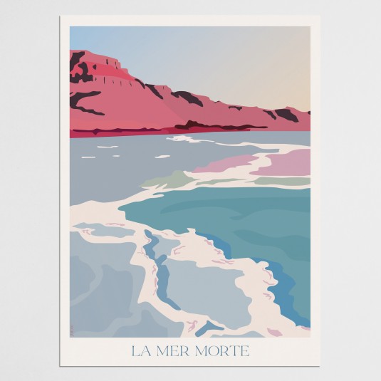 Poster 30 x 40 cm  La Mer Morte sans cadre