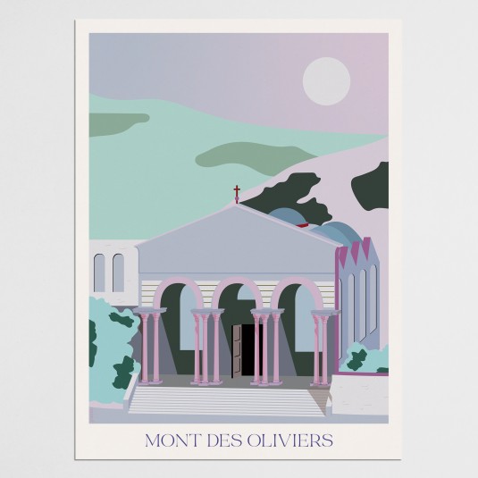 Poster 30x40 Jérusalem - Mont des Oliviers sans cadre