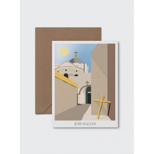 Carte Sans Texte Jérusalem - Quartier Chrétien