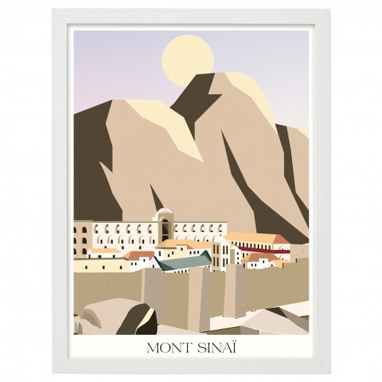 Poster 30x40 Le Mont Sinaï avec cadre