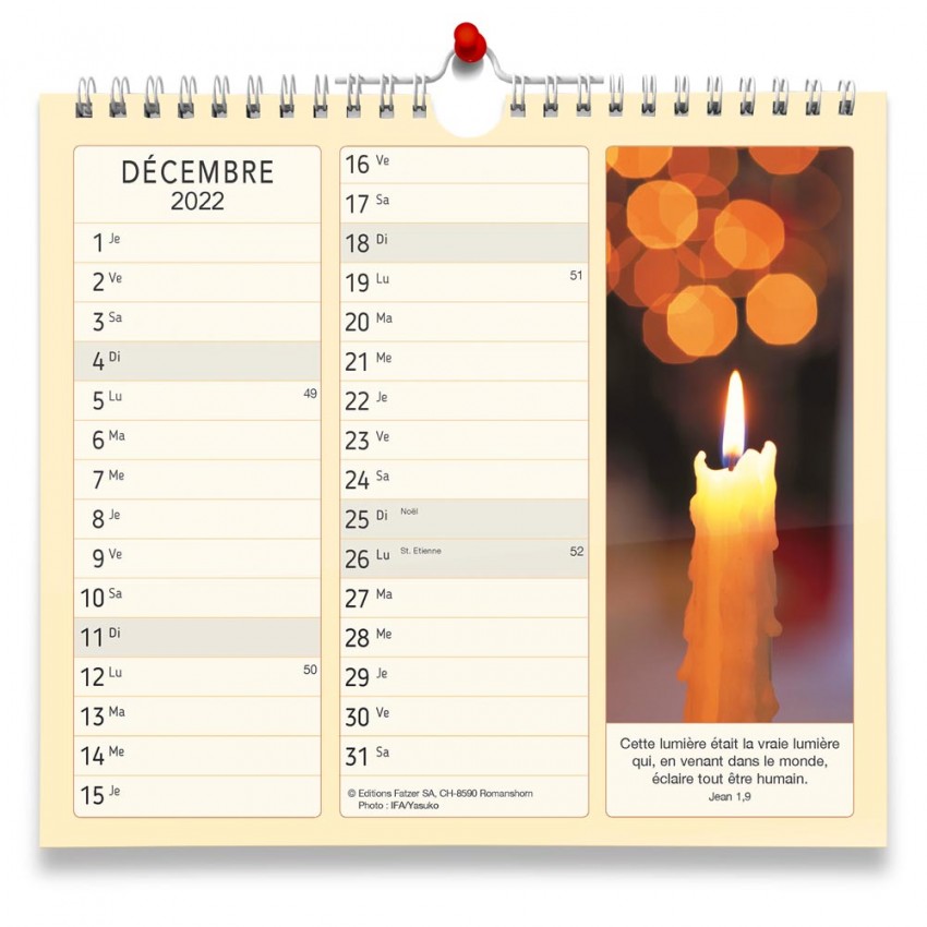 Partage - Calendrier 2022