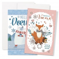 MIGNONETTES FA :  Renard et Ours - Lot de 5