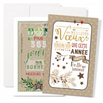 MIGNONETTES FA :  Voeux dans cadre - Lot de 5