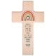 Croix Arc-en-ciel en bois d'hêtre
