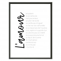 POSTER 30x40 - 1 Corinthiens 13 - L'amour