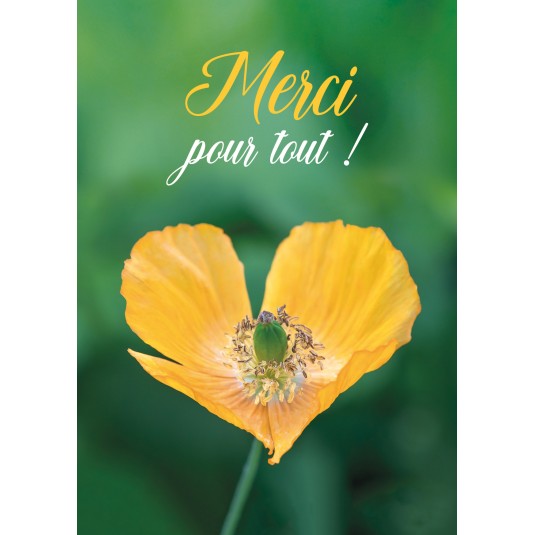 Carte Avec Message Fleur en forme de cœur