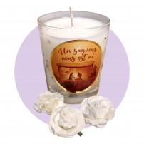 Bougie de Noël - Parfum Miel Chocolat