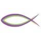 Autocollant Ichtus violet/vert fluo 13cm