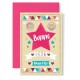 CARNET BF : Etoile rose et banderolles