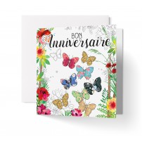 CARNET CARRE HA : Papillons