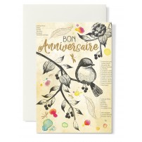 CARNET HA : oiseau sur branche