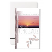 CARNET SC : Vue mer sur soleil couchant orang&eacute;