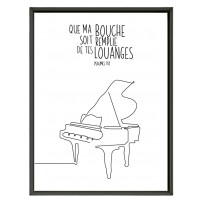 POSTER 30x40 -  Psaume 71 - Piano