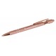 Stylo à bille rose gold métallique avec texte