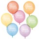 Pack 10 ballons colorés en latex, 100 % compostable, + texte