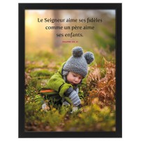 Cadre poster : Enfant jouant dans la nature en automne