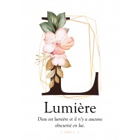 CARTE VB : Lettre L - Lumière