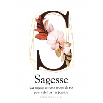 CARTE VB : Lettre S - Sagesse