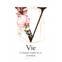 CARTE VB : Lettre V - Vie