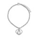 Bracelet avec pendentif coeur et lettrage "GOD"