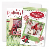 Mignonettes fin d'année Lanterne et bougie de Noël - Lot de 5