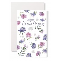 Mignonette Condoléances Fleurs en aquarelle