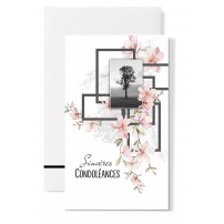 Carnet Condoléances Arbre sur fond rosé